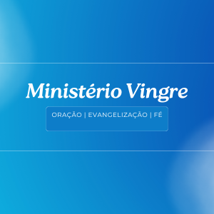 Capa canal azul grupo de oração banner para youtube